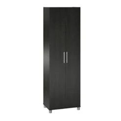 SystemBuild Camberly 24" Utility Storage Cabinet In Black Oak -Cymax Sales 2303969 8 L