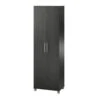 SystemBuild Camberly 24" Utility Storage Cabinet In Black Oak