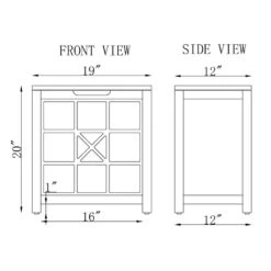 Alaterre Furniture Derby 19"W X 20"H White Wood Deluxe Clothes Hamper -Cymax Sales 2321332 5 L