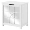 Alaterre Furniture Derby 19"W X 20"H White Wood Deluxe Clothes Hamper