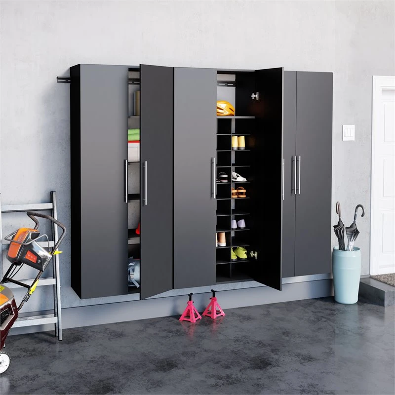Prepac HangUps 30" Large Wooden Garage Storage Cabinet In Black 10 Prepac HangUps 30" Large Wooden Garage Storage Cabinet In Black - Image 10