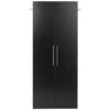 Prepac HangUps 30" Large Wooden Garage Storage Cabinet In Black