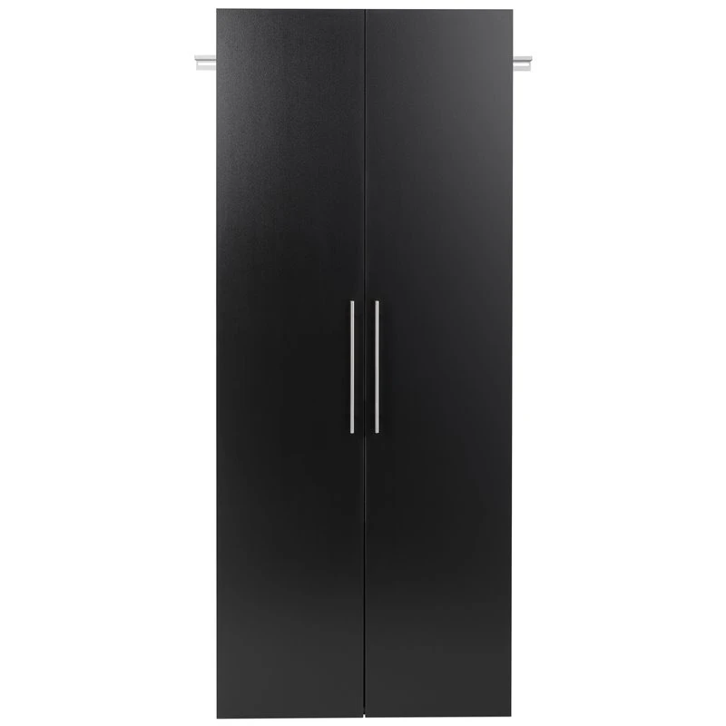Prepac HangUps 30" Large Wooden Garage Storage Cabinet In Black 1 Prepac HangUps 30" Large Wooden Garage Storage Cabinet In Black