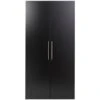 Prepac HangUps Wooden Garage Storage Wardrobe Cabinet In Black