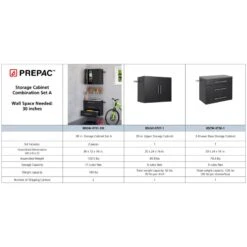 Prepac HangUps 30" Storage Cabinet Set A - 2 Piece -Cymax Sales 2332609 2 L