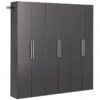 Prepac HangUps 3 Piece 72" Wooden Garage Storage Cabinet Set C In Black