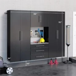 Prepac HangUps 90" Storage Cabinet Set G - 4 Piece 33 Prepac HangUps 90" Storage Cabinet Set G - 4 Piece -Cymax Sales 2332615 3 L 2