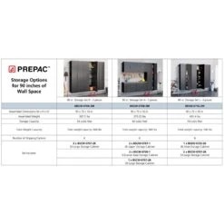 Prepac HangUps 3 Piece 90" Garage Storage Set J In White -Cymax Sales 2332618 4 L