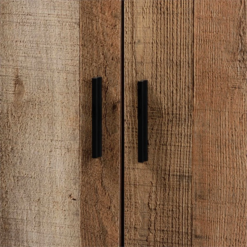 Bowery Hill Finished Wood 2-Door Shoe Cabinet In Rustic Brown 15 Bowery Hill Finished Wood 2-Door Shoe Cabinet In Rustic Brown - Image 15