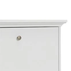 Home Square 3 Drawer Wood Shoe Cabinet Set In White (Set Of 2) -Cymax Sales 2384189 3 L