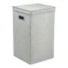Greenway Transitional Fabric Collapsible Laundry Hamper In Gray
