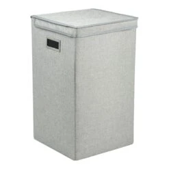 Greenway Transitional Fabric Collapsible Laundry Hamper In Gray