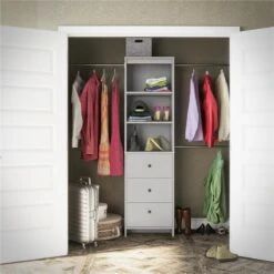 Systembuild Beckett Closet Storage Organizer In White -Cymax Sales 2434376 1 L