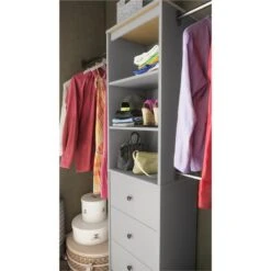 Systembuild Beckett Closet Storage Organizer In White -Cymax Sales 2434376 3 L