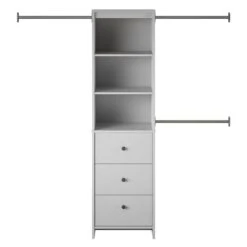 Systembuild Beckett Closet Storage Organizer In Dove Gray -Cymax Sales 2434376 4 L 1