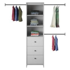 Systembuild Beckett Closet Storage Organizer In White -Cymax Sales 2434376 7 L