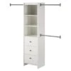 Systembuild Beckett Closet Storage Organizer In Dove Gray