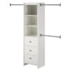 Systembuild Beckett Closet Storage Organizer In White
