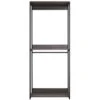 Klair Living Monica 47.2" Wood Walk-in Closet Organizer With Shelf - Rustic Gray