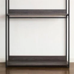 Klair Living Monica 47.2" Wood Walk-in Closet Organizer With Shelf - Rustic Gray -Cymax Sales 2443588 2 L