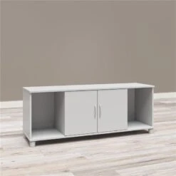 SystemBuild Lory Shoe Storage Bench In White -Cymax Sales 2458232 5 L