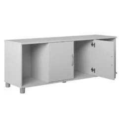 SystemBuild Lory Shoe Storage Bench In White -Cymax Sales 2458232 8 L