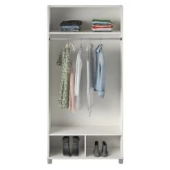 SystemBuild Lory 36" Wide Mudroom Cabinet In Dove Gray -Cymax Sales 2458243 8 L