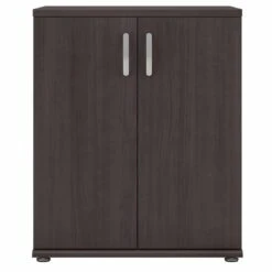 Universal Garage Storage Cabinet With Doors In Storm Gray - Engineered Wood -Cymax Sales 2459407 3 L 1