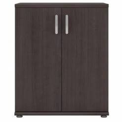 Universal Garage Storage Cabinet With Doors In White - Engineered Wood -Cymax Sales 2459407 3 L