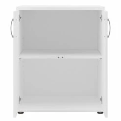 Universal Garage Storage Cabinet With Doors In White - Engineered Wood -Cymax Sales 2459408 7 L