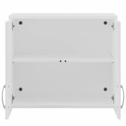 Universal Garage Wall Cabinet With Doors In White - Engineered Wood -Cymax Sales 2459420 7 L 1