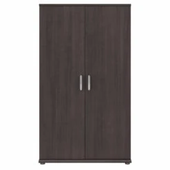 Universal Tall Linen Cabinet With Doors In White - Engineered Wood 34 Universal Tall Linen Cabinet With Doors In White - Engineered Wood -Cymax Sales 2459449 3 L