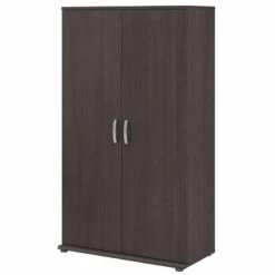 Universal Tall Linen Cabinet With Doors In White - Engineered Wood 31 Universal Tall Linen Cabinet With Doors In White - Engineered Wood -Cymax Sales 2459449 L
