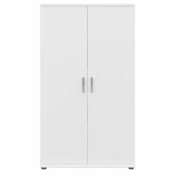 Universal Tall Linen Cabinet With Doors In White - Engineered Wood 23 Universal Tall Linen Cabinet With Doors In White - Engineered Wood -Cymax Sales 2459450 3 L