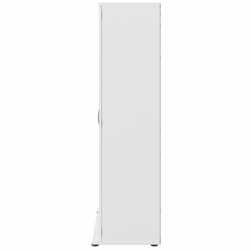 Universal Tall Linen Cabinet With Doors In White - Engineered Wood 5 Universal Tall Linen Cabinet With Doors In White - Engineered Wood - Image 5