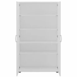 Universal Tall Linen Cabinet With Doors In White - Engineered Wood 27 Universal Tall Linen Cabinet With Doors In White - Engineered Wood -Cymax Sales 2459450 7 L