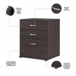 Universal Laundry Room Cabinet With Drawers In Platinum Gray - Engineered Wood -Cymax Sales 2459455 5 L