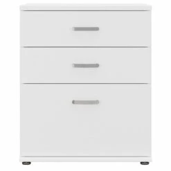 Universal Laundry Room Cabinet With Drawers In White - Engineered Wood -Cymax Sales 2459456 3 L 1