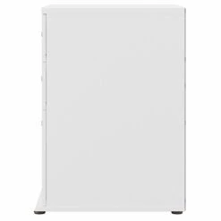 Universal Laundry Room Cabinet With Drawers In White - Engineered Wood -Cymax Sales 2459456 4 L 1