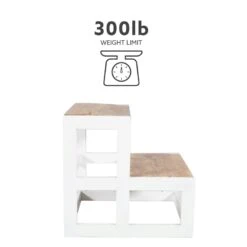 Pemberly Row Modern Metal Bed Steps With Iron Frame In White 33 Pemberly Row Modern Metal Bed Steps With Iron Frame In White -Cymax Sales 2461003 16 L