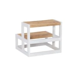 Pemberly Row Modern Metal Bed Steps With Iron Frame In White 23 Pemberly Row Modern Metal Bed Steps With Iron Frame In White -Cymax Sales 2461003 4 L