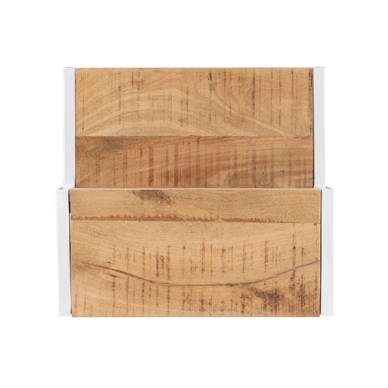 Pemberly Row Modern Metal Bed Steps With Iron Frame In White 9 Pemberly Row Modern Metal Bed Steps With Iron Frame In White - Image 9