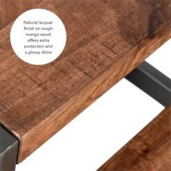 Pemberly Row Modern Metal Bed Steps With Iron Frame In Gunmetal Gray -Cymax Sales 2461158 11 L