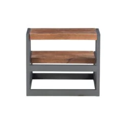 Pemberly Row Modern Metal Bed Steps With Iron Frame In Gunmetal Gray -Cymax Sales 2461158 5 L