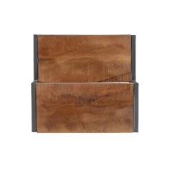 Pemberly Row Modern Metal Bed Steps With Iron Frame In Gunmetal Gray -Cymax Sales 2461158 6 L