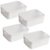 HANAMYA Lidded Storage Organizing Container 9 Liter In Mint (Set Of 4)