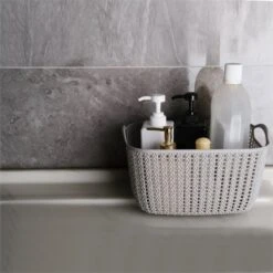 HANAMYA Storage Basket Organizer With Handle 20 Liter In Beige (Set Of 4) -Cymax Sales 2461579 4 L