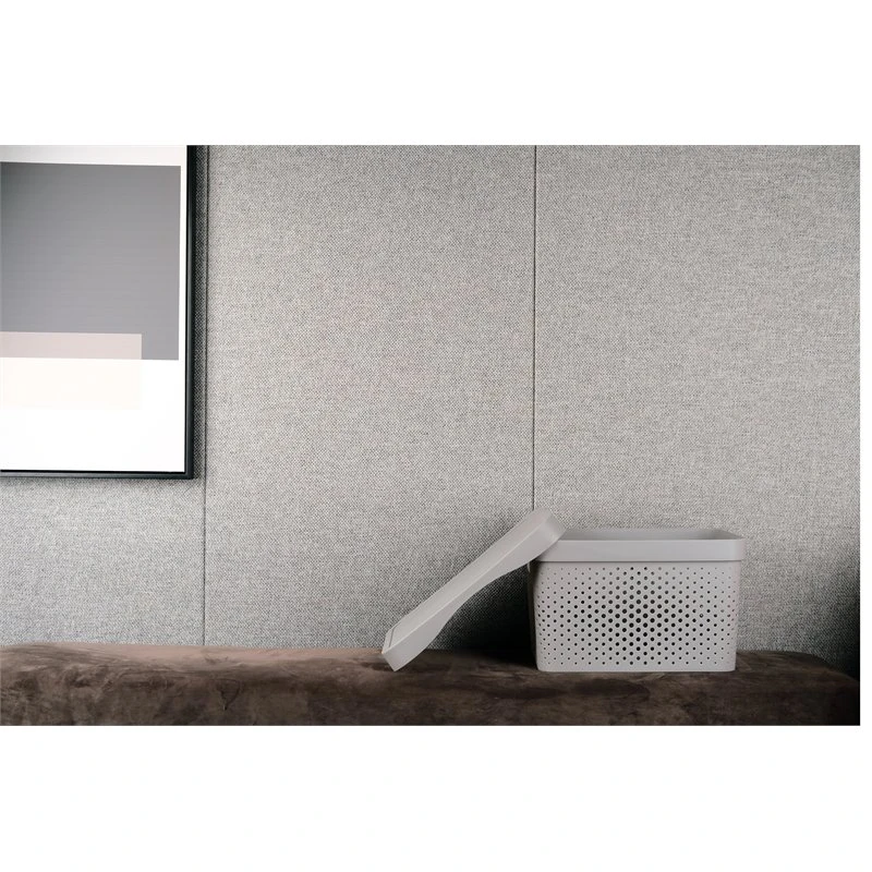 HANAMYA Lidded Storage Organizing Container 16 Liter In Gray (Set Of 4) 5 HANAMYA Lidded Storage Organizing Container 16 Liter In Gray (Set Of 4) - Image 5