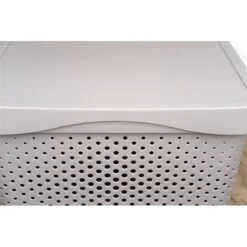 HANAMYA Lidded Storage Organizing Container 16 Liter In Gray (Set Of 4) 22 HANAMYA Lidded Storage Organizing Container 16 Liter In Gray (Set Of 4) -Cymax Sales 2461582 4 L