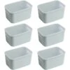 HANAMYA Lidded Storage Organizing Container 4 Liter In Mint (Set Of 6)